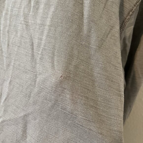 Ibex Wool Mens Large 1/4 Zip Base Layer Gorpcore Layer Merino Long Hiking L grey - Picture 2 of 6